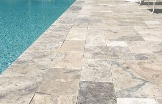 silver ash travertine