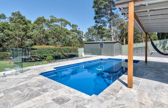 silver blue travertine